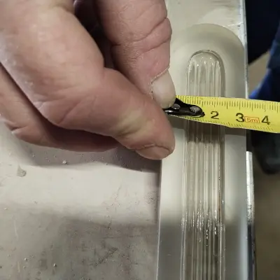 Стекло Клингера водоуказательное рифленое